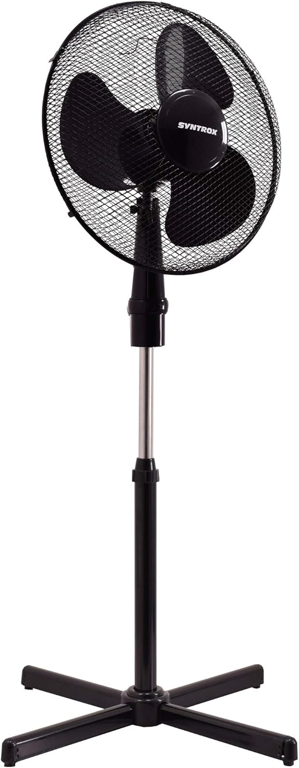 Syntrox Germany VT-44W-BL 3 in 1 Ventilator Standventilator + Tischventilator + Wandventilator mit O