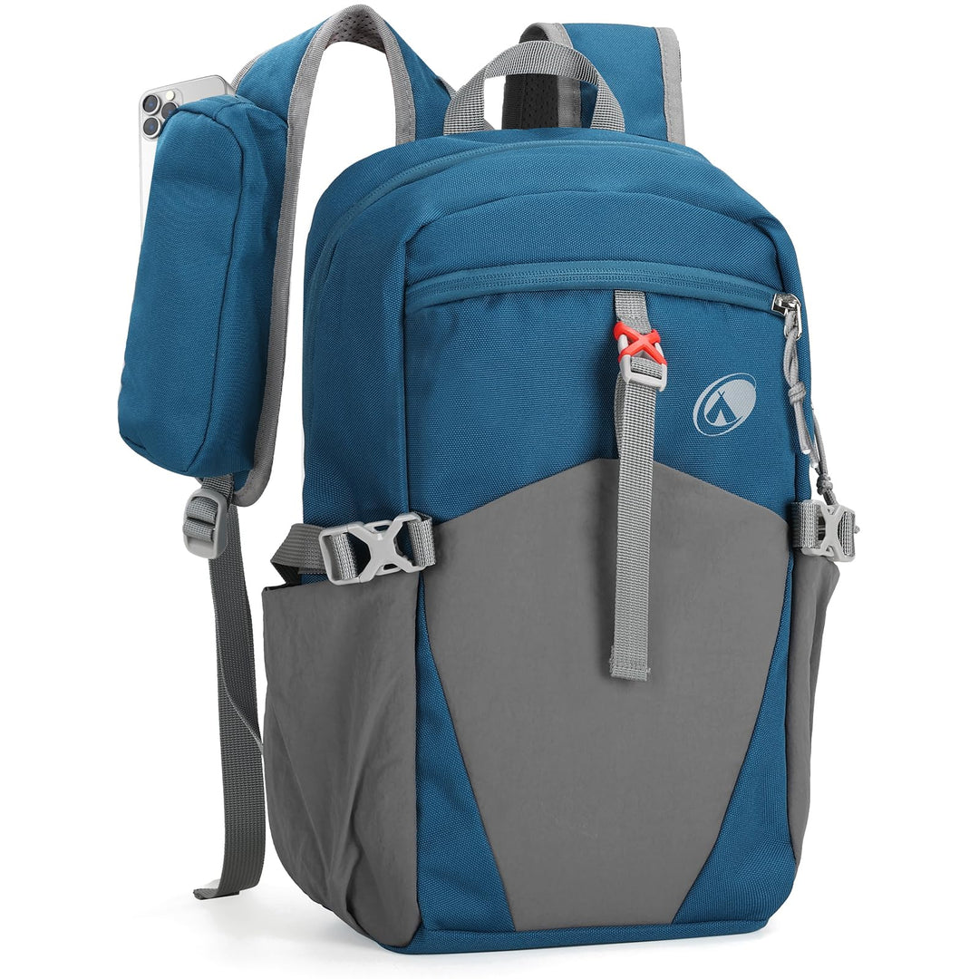 12L Wanderrucksack Klein Leichter, Kleiner Rucksack Lässig Herren Damen, Mini Daypacks für Wandern R