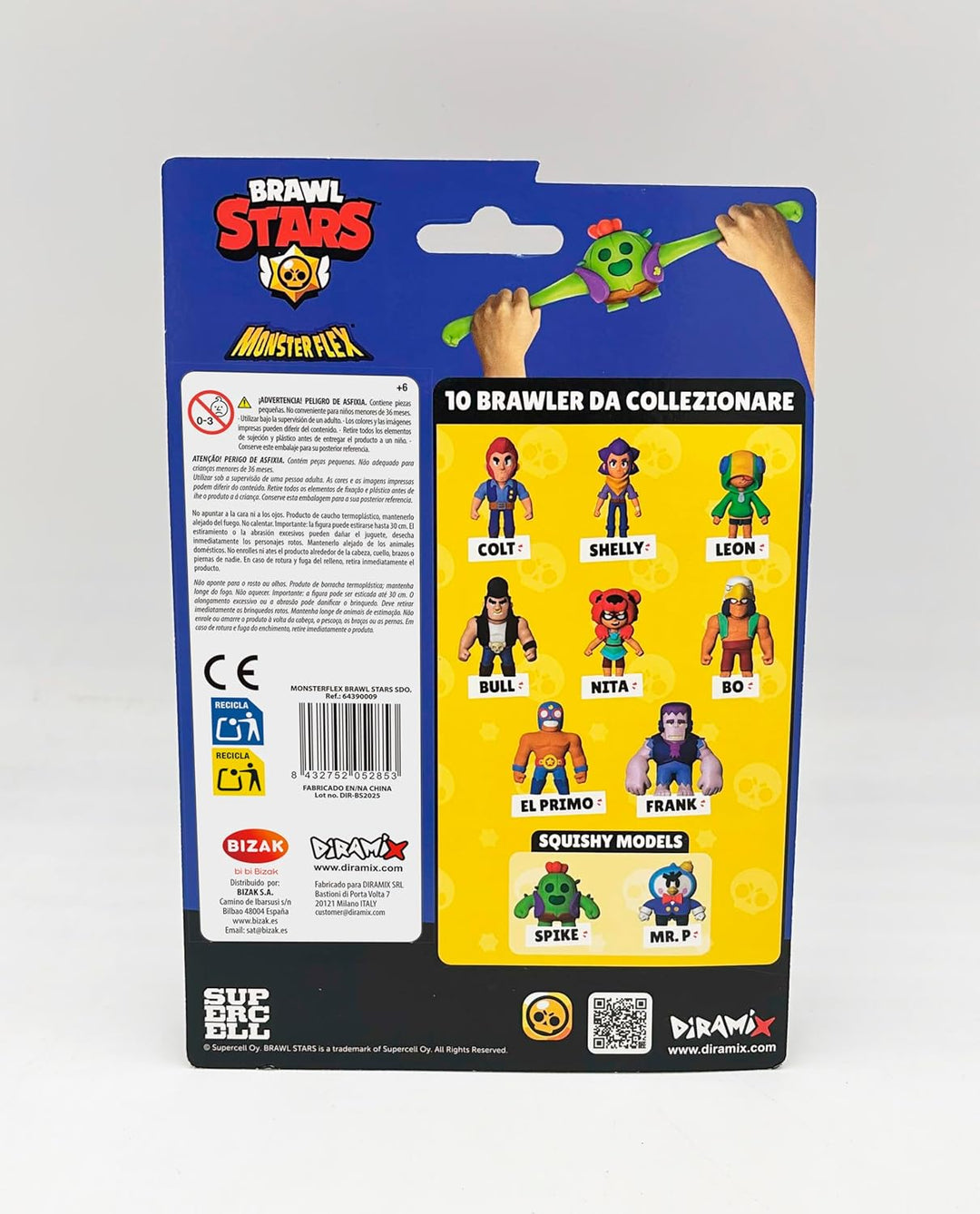 Bizak Monsterflex Brawl Stars Sammlerfigur, Super ausziehbar und elastisch, 13 cm, 10 zum Sammeln, f