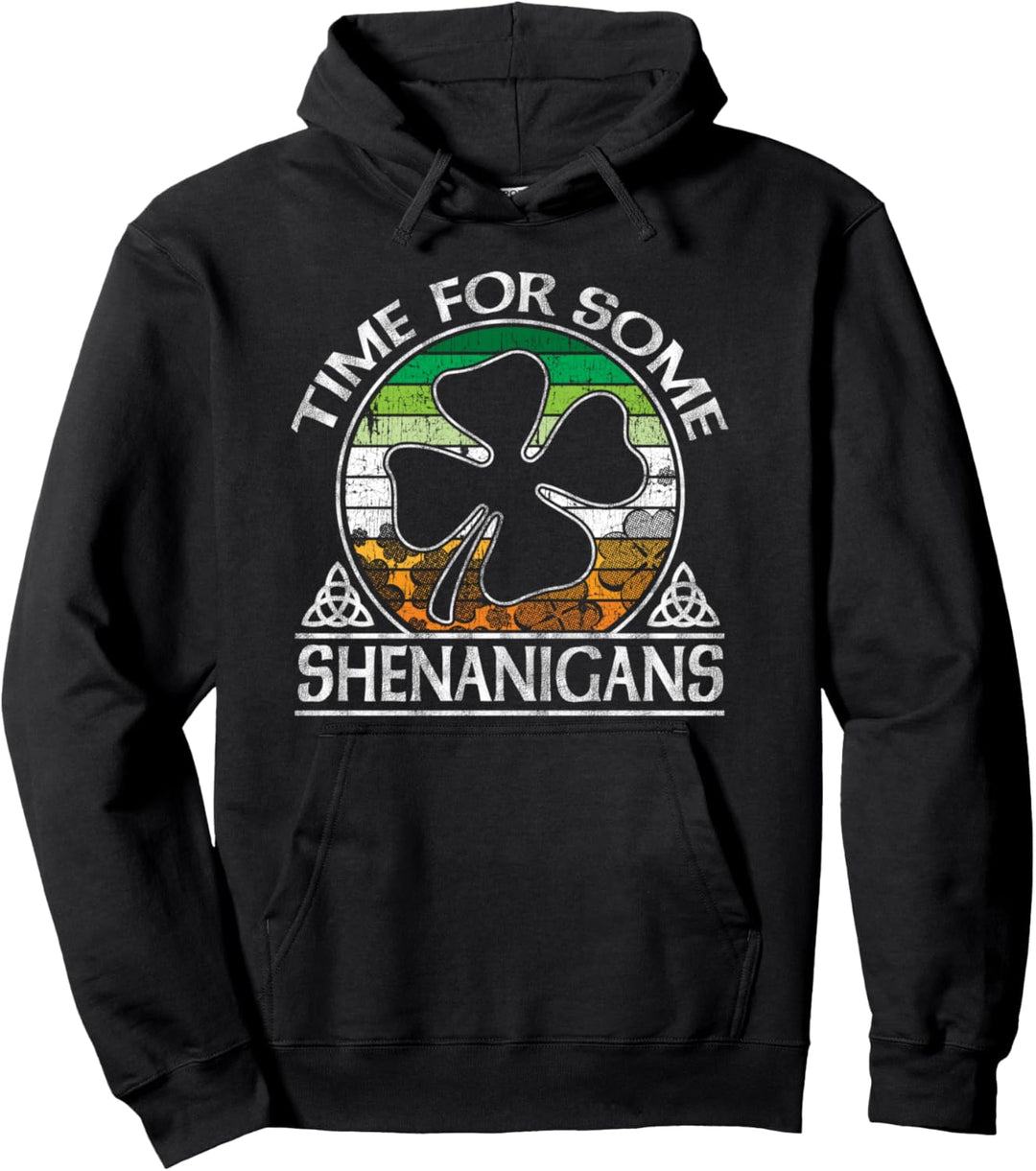 Time for Some Shenanigans St Patricks Day Irish Sunset Shirt Pullover Hoodie