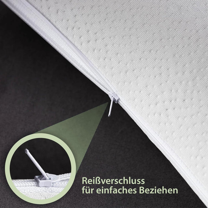 MaxxGoods - orthopädisches Nackenstützkissen mit Aloe Vera aus Visco-Gelschaum - 42cm x 70cm x 12cm