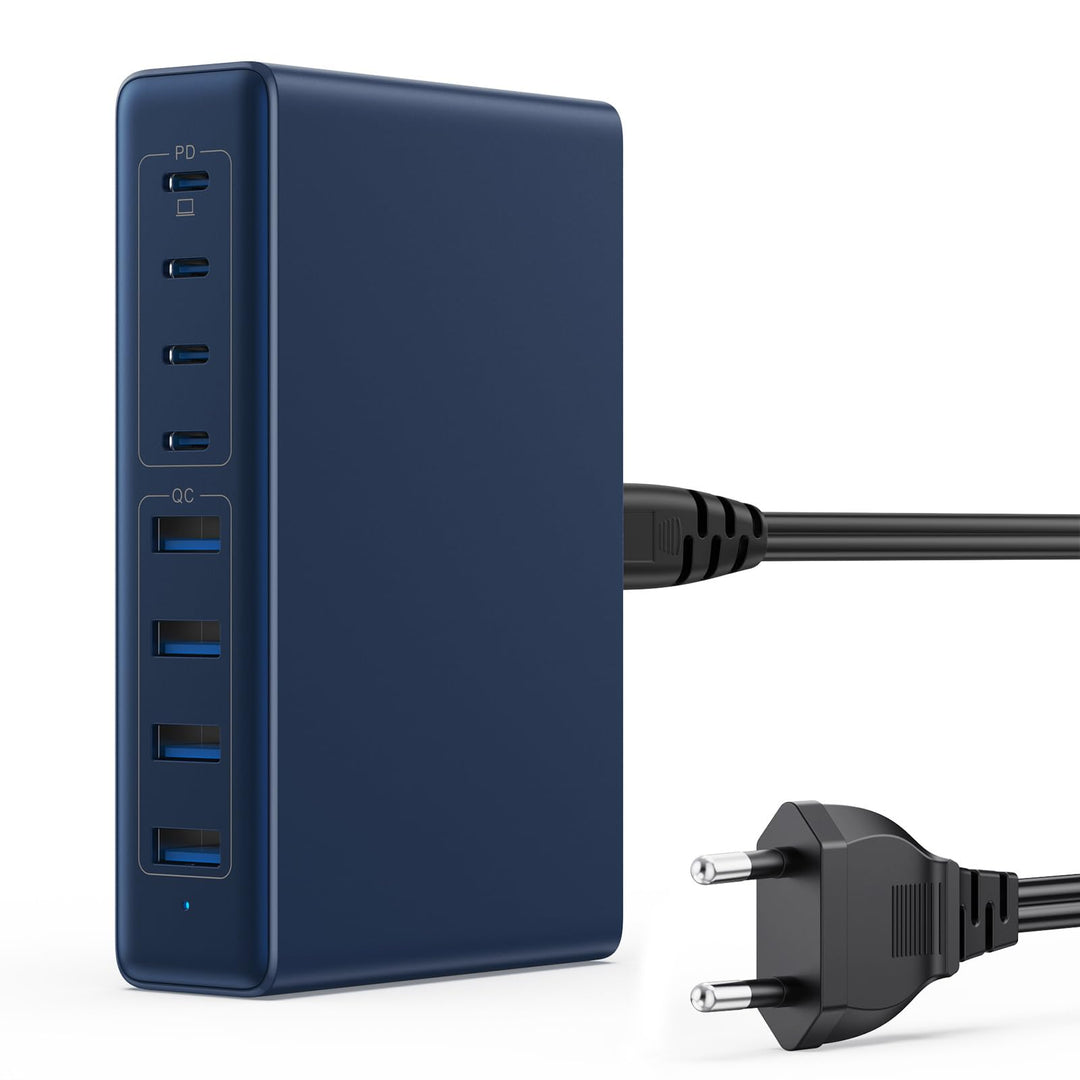 200W USB C Ladegerät Mehrfach, 8-in-1 GaN III USB C Netzteil Schnellladegerät mit QC4.0 USB-A, PPS P