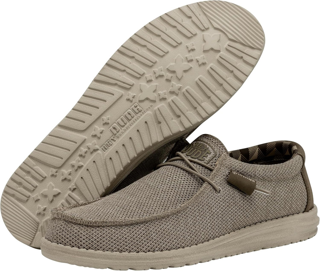 Hey Dude Herren Wally Sox Moc Toe Shoes 37 EU Beige, 37 EU Beige
