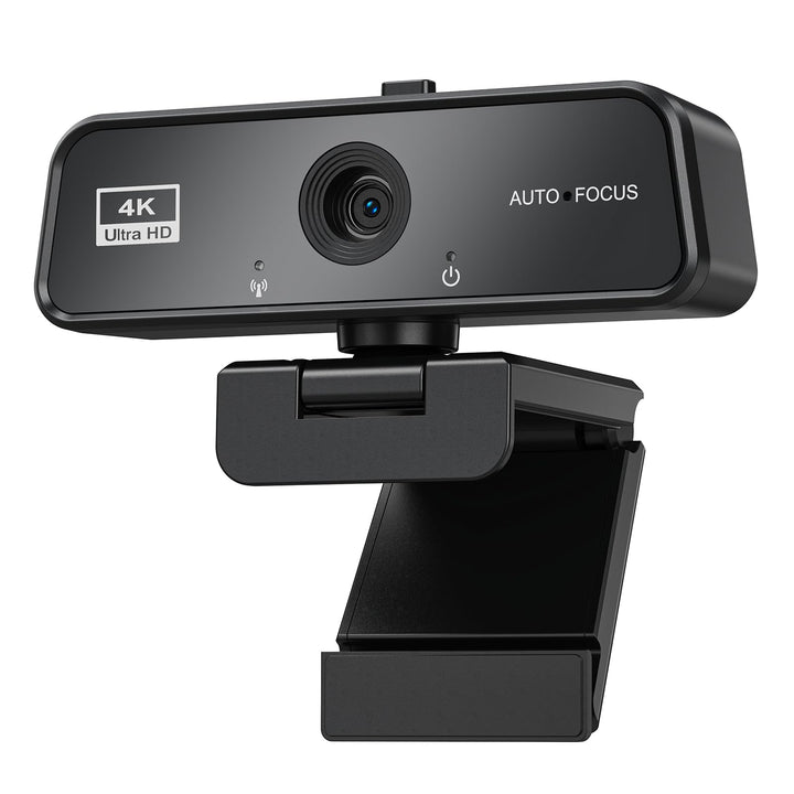 4K Webcam mit Autofokus – Ultra HD Streaming Kamera mit Integriertem Mikrofon &amp; Automatischer Lichtk