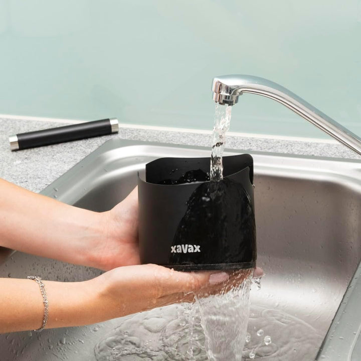 Xavax Abklopfbehälter für Kaffeesatz (Knock Box Barista, Abschlagbehälter rutschfest, Abschlagbox Es