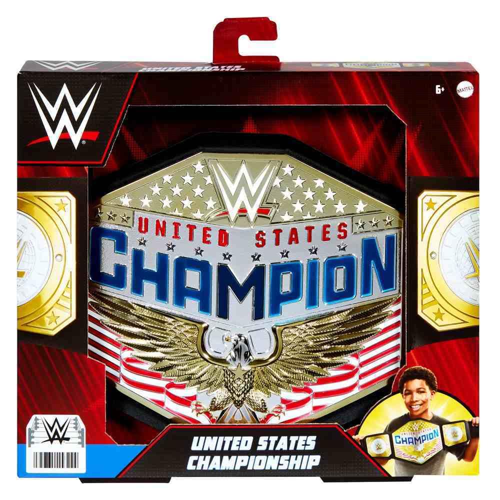 Mattel WWE United States US Championship Rollenspiel Kinder Titelgürtel, authentisches Styling mit v