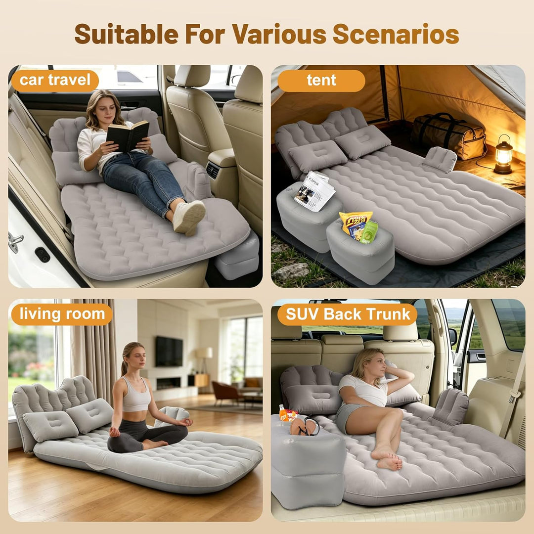 Icelus Auto Matratze SUV Luftmatratze with Luftpumpe 185 * 90 * 15 cm Aufblasbare Camping Kombi Luft