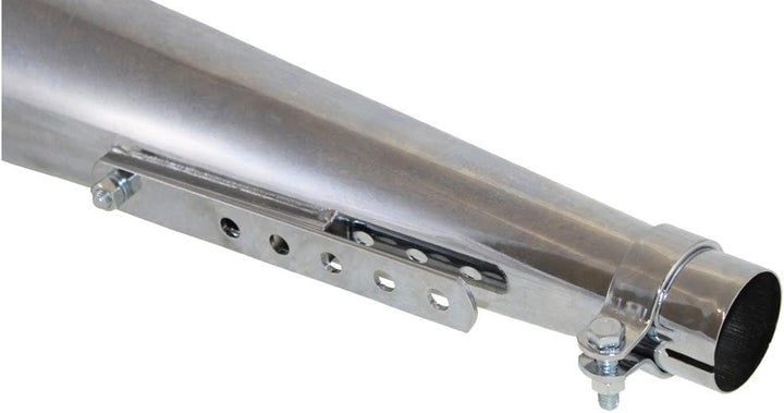 Cafe Racer Megaphon Auspuff Topf Silencer Chrom Trumpet-Type für Harley BMW