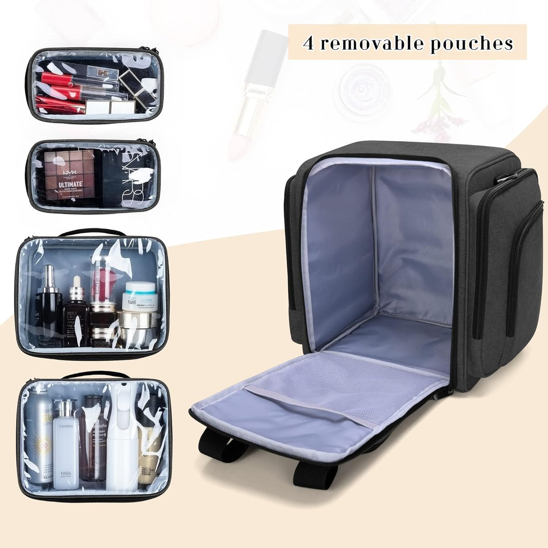 BAFASO Kulturtasche Gross, Kosmetiktasche für Make up Set, Kosmetika Organizer Tasche für Unterwegs,