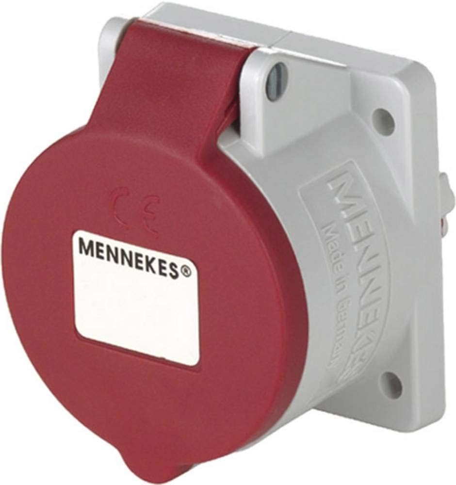 Mennekes 1797 grau, rot – -Steckdose 32 A, 50 – 60, 75 mm, 92 mm, 75 mm