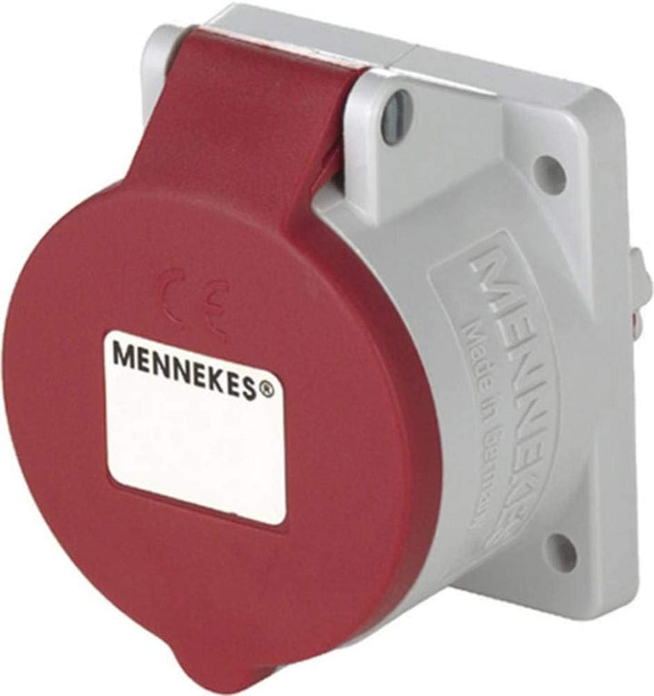 Mennekes 1797 grau, rot – -Steckdose 32 A, 50 – 60, 75 mm, 92 mm, 75 mm