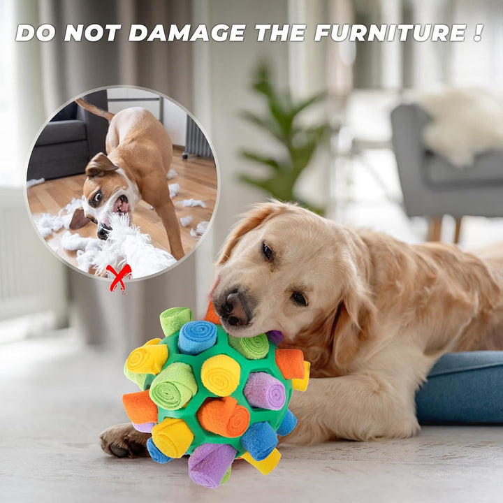 Schnüffelball für Hunde Interaktiver Schnüffelteppich Puzzle Spielzeug Tragbarer Slower Food Trainin