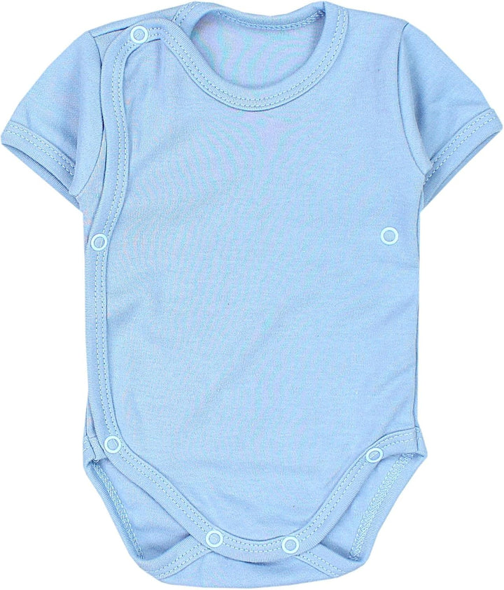 TupTam Baby Body Kurzarm Jungen – Wickelbody Kurzarm aus Baumwolle im 5er Set – OEKO-TEX Zertifizier