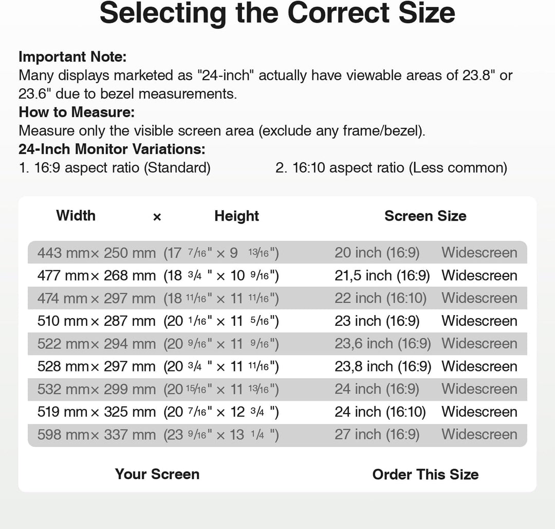 salipt 68,6 cm (27 Zoll) Computer-Sichtschutzfilter für 16:9-Breitbild-Display, Bildschirm-Privatspi