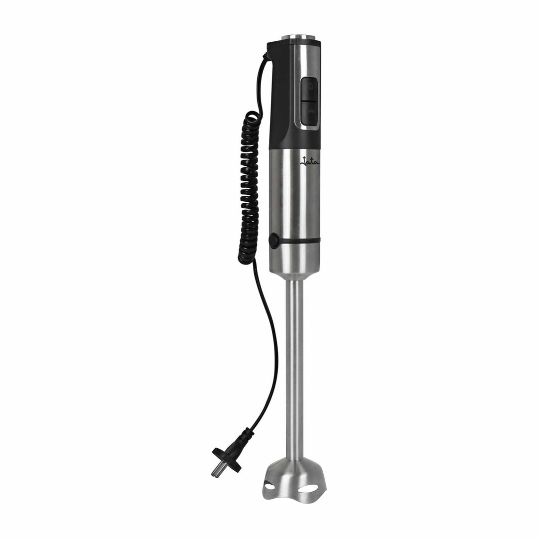 JATA JEBT1855 Stabmixer, 1200 W, Spiralkabel, ausziehbar von 1,5 m, extra langer Fuss (26 cm), 4 Kli