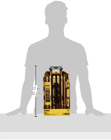 Stanley Tools DWMT73807 Robuster Steckschlüsselsatz, 15-teilig, 3/8 Zoll und 1/4 Zoll Antrieb