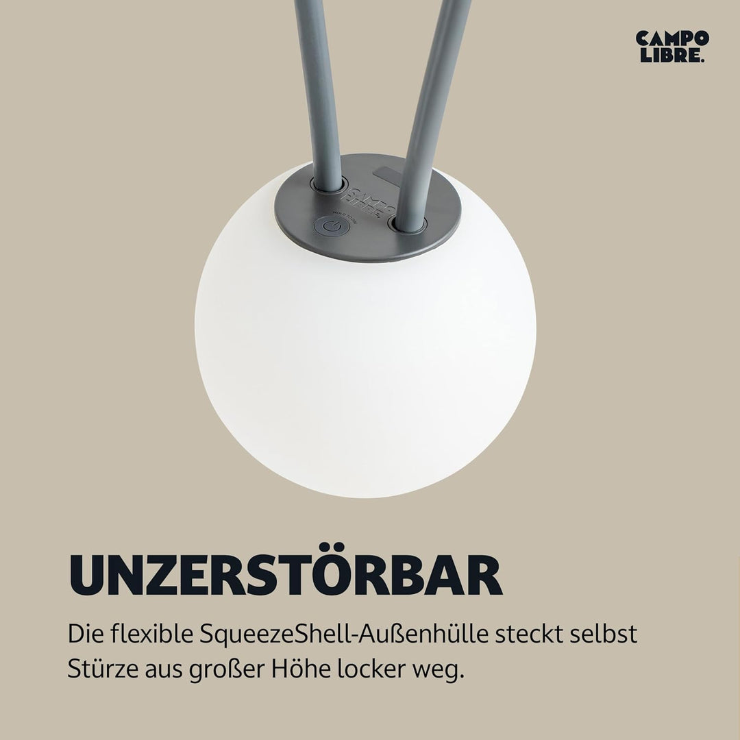 Campo Libre.® LENI I Campinglampe I flexible Outdoorlampe zum Aufhängen, Hinstellen und Montieren I