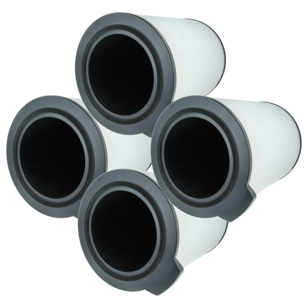 vhbw 4x Aktivkohlefilter Ersatz für Bosch 7733701946 für Luftreiniger - H13 Luftfilter Schwarz Weiss