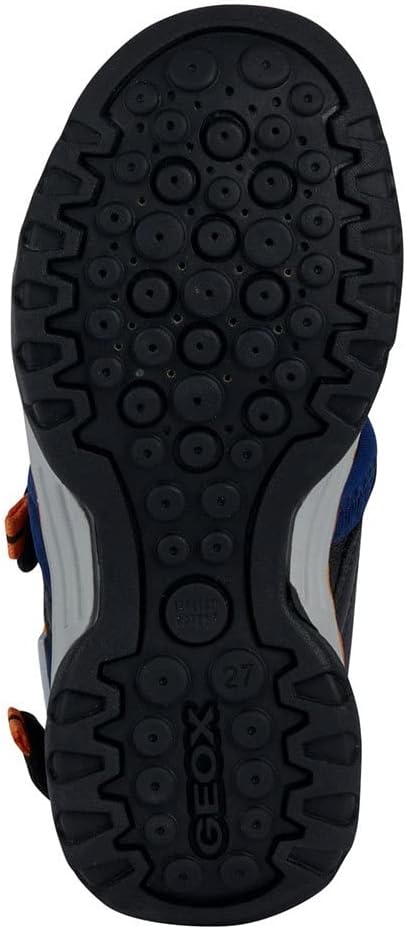 Geox Jungen J Borealis Boy Sandal 35 EU Navy Orange, 35 EU Navy Orange