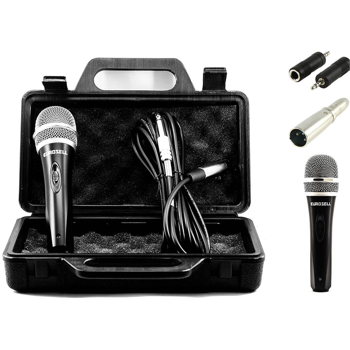 TronicXL Mikrofon dynamisch + Koffer + Kabel + Adapter XLR Klinke 6,35mm 3,5mm Universal Handmikrofo