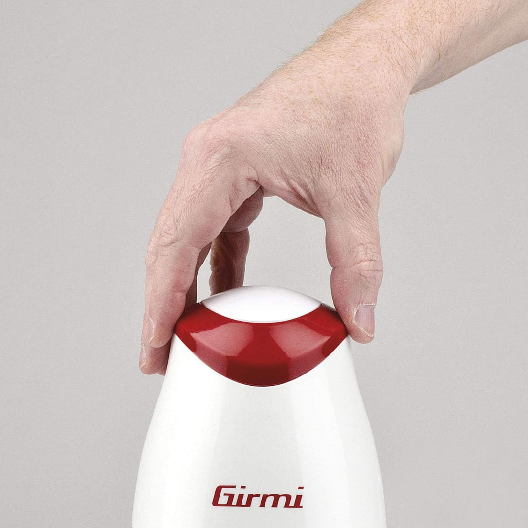 Girmi TR01 Zerkleinerer, 350 W, Klingen aus Edelstahl, Betrieb Pulse, 500 ml, Weiss Weiss / Rot, Wei