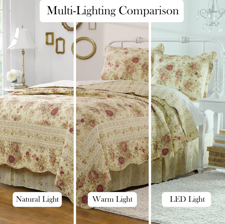 Greenland Home Antique Rose Full/Queen Quilt Set by Greenland Home, Queen