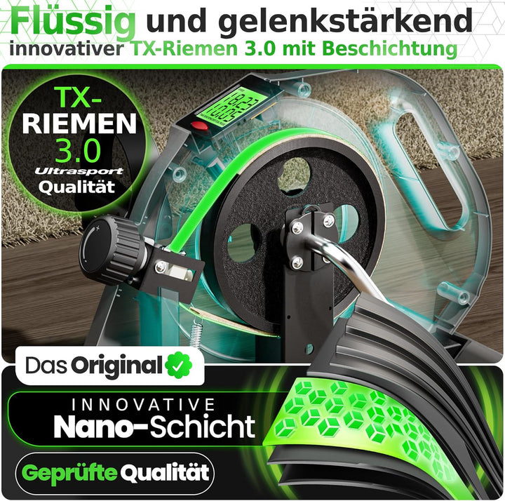 Ultrasport Mini Bike 2in1/3in1, Mini-Heimtrainer, Arm- und Beintrainer, Heimtrainer, Pedaltrainer fü