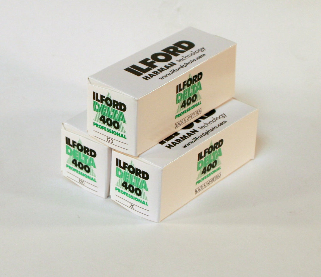 Ilford Delta 400 schwarz & weiss 120-Roll-Film 3 Stück