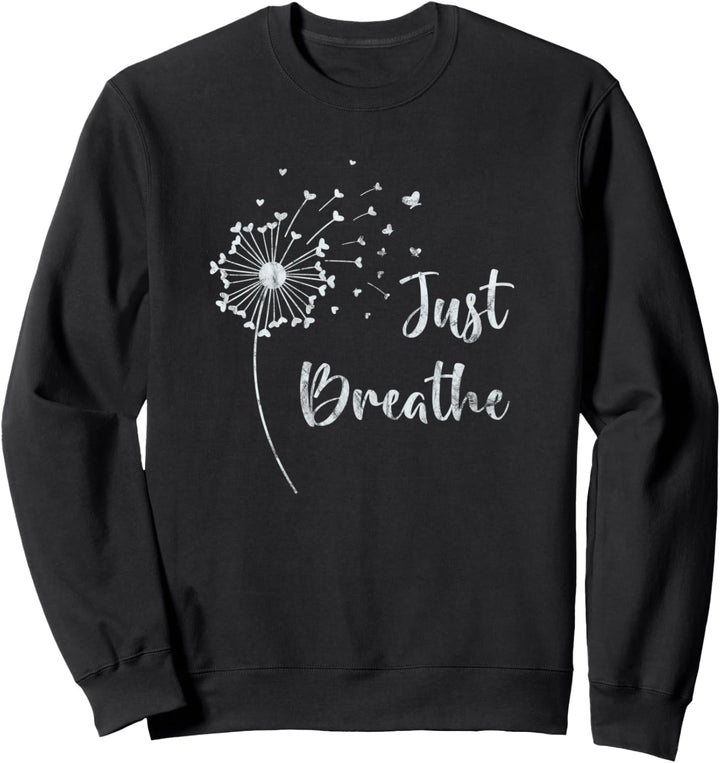 Just Breathe mit Löwenzahn-Design Sweatshirt