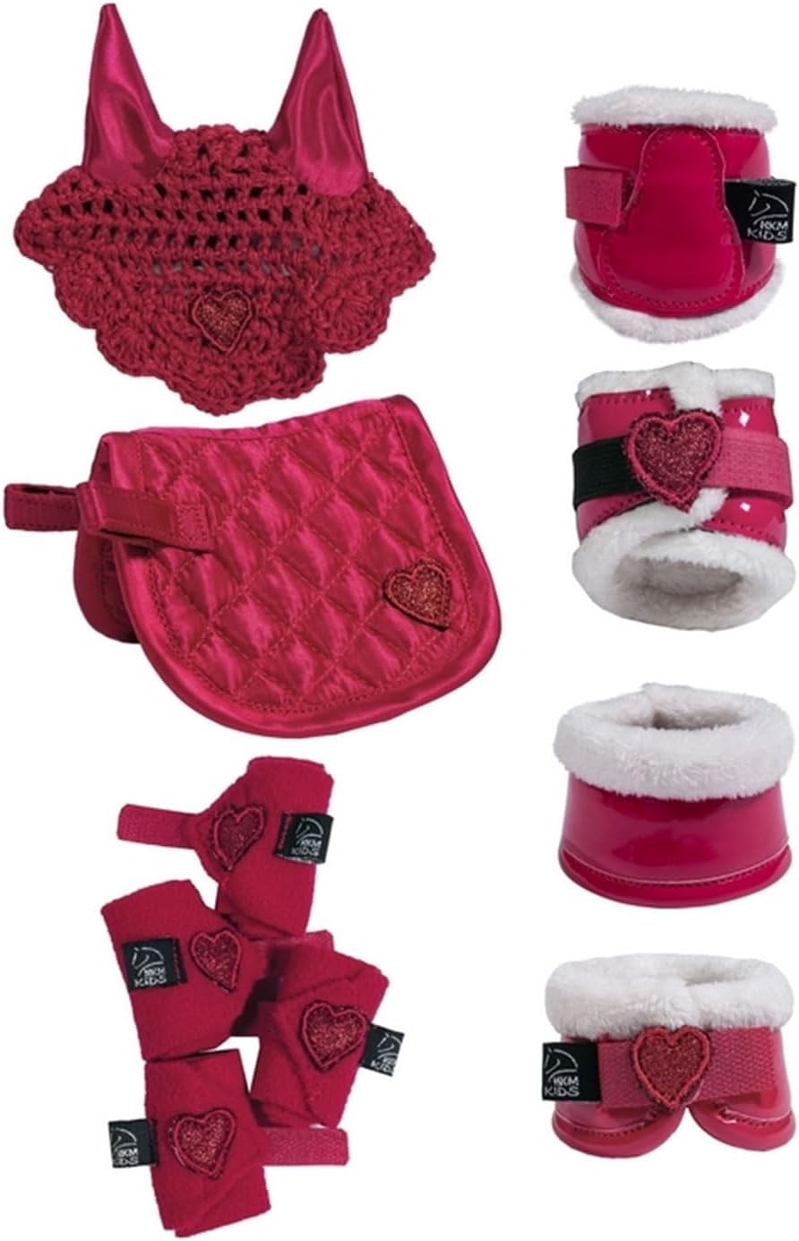 HKM Cuddle Pony Riding Set Einheitsgrösse Rot, Einheitsgrösse Rot