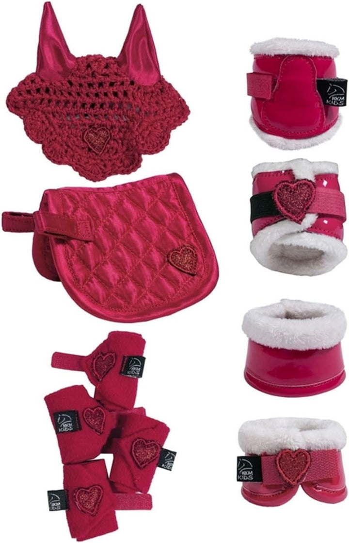 HKM Cuddle Pony Riding Set Einheitsgrösse Rot, Einheitsgrösse Rot