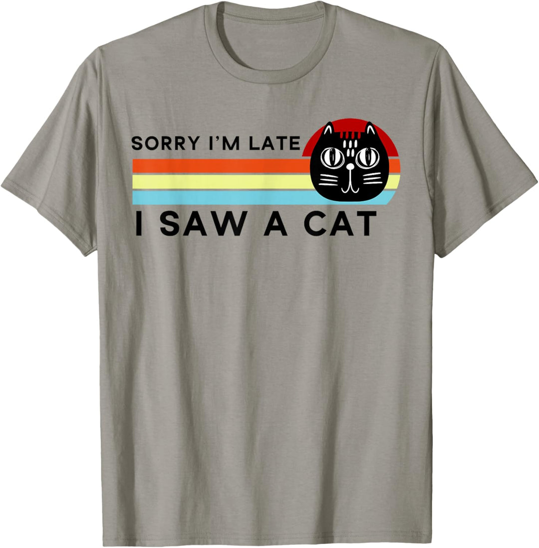 funny black cat gift sorry I can't I have plans with my cat T-Shirt