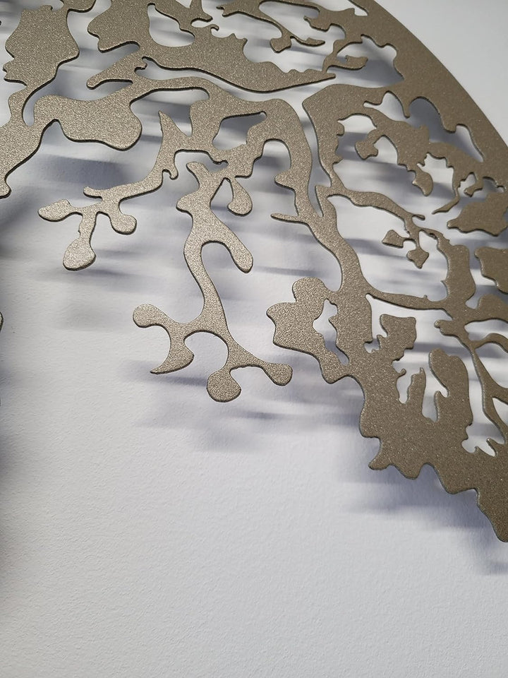 MetalArtWallDecor Baum des Lebens Wanddekoration, Metall, 60 cm, bronzefarben
