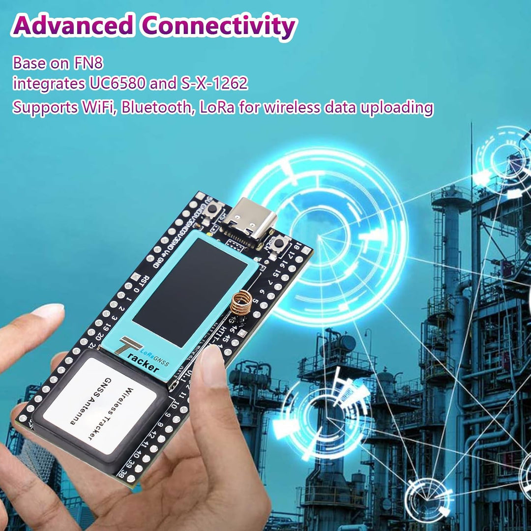 Wireless Tracker mit ESP32 LCD Display Binghe 868Mhz Wireless Tracker Unterstützt WiFi Bluetooth/LoR