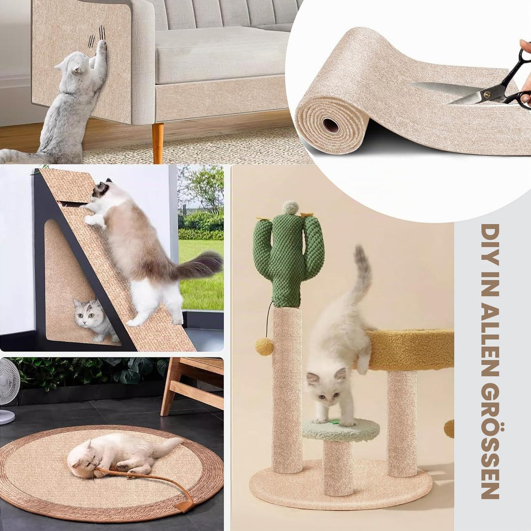 Kratzmatte für Katzen, 2 Stück DIY Kratzbrett Katze, Kratzteppich, Kratzschutz, Kratzwand, Möbelschu