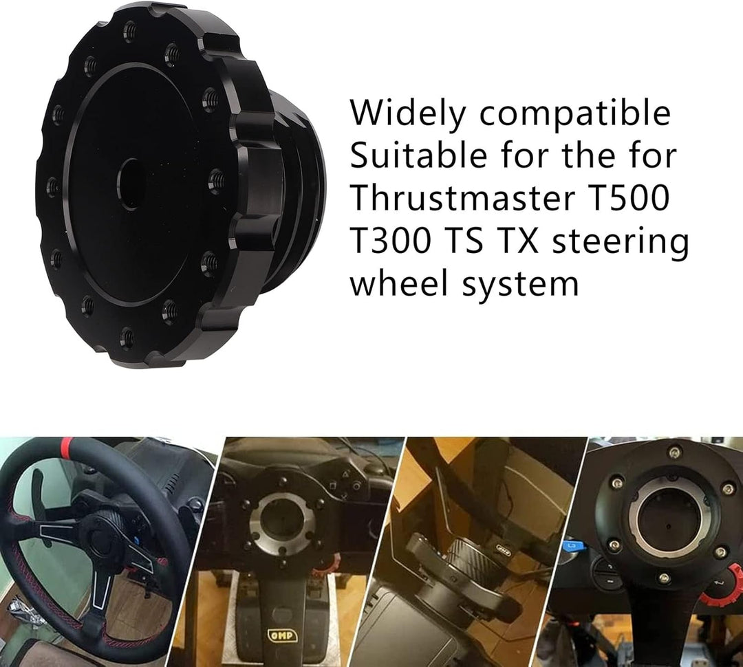 Lenkrad-Adapterplatte, Aluminium-Rennwagen-Gaming-Lenkrad, Professioneller Adapter für Thrustmaster