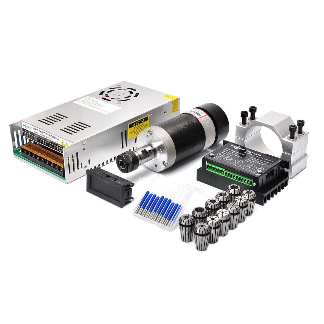 Daedalus CNC Bürstenloser Spindelmotor Kit, 400w, ER16, 48V DC, 12000RPM ER16 400w Er16 Kit, ER16 40