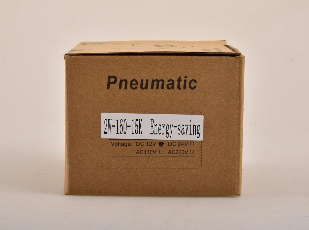 Heschen Messing Elektrisches Magnetventil, 2W-160-15KJ, PT1/2'', DC12V, Direct Action Wasser Air, No