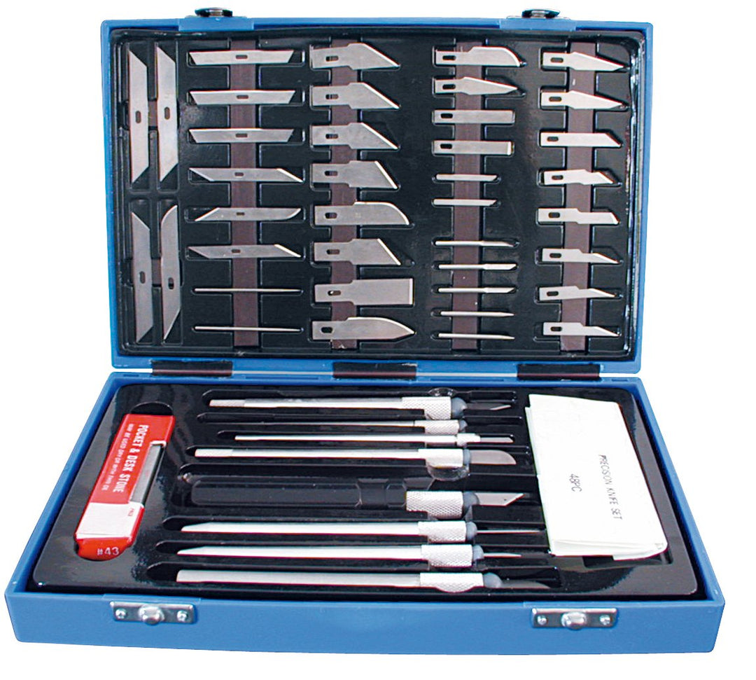G &amp; BL Präzisions-Messer-Set 48-teilig, Nude Light, Edelstahl, Kunststoff, UTILITY_KNIFE_SET, Schnei