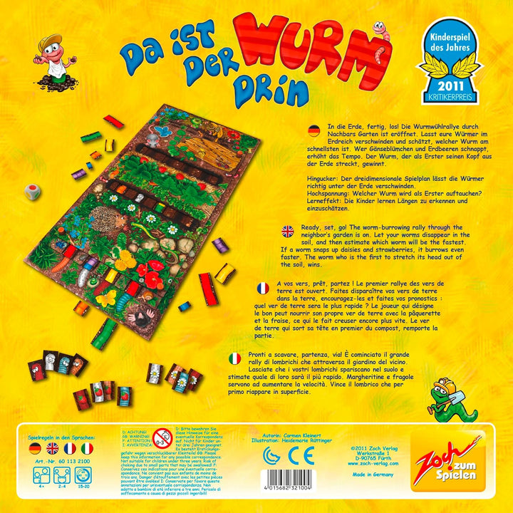 Zoch 601132100 Da ist der Wurm drin, Kinderspiel des Jahres 2011, kinderleichtes und gewitztes Würfe