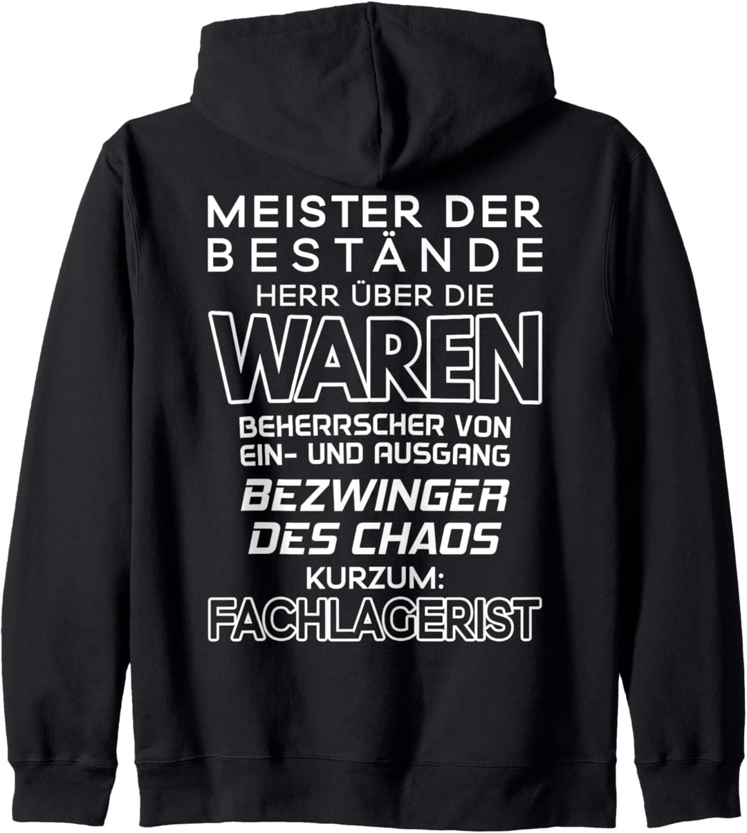 Herr Über Die Waren Fachlagerist Kapuzenjacke