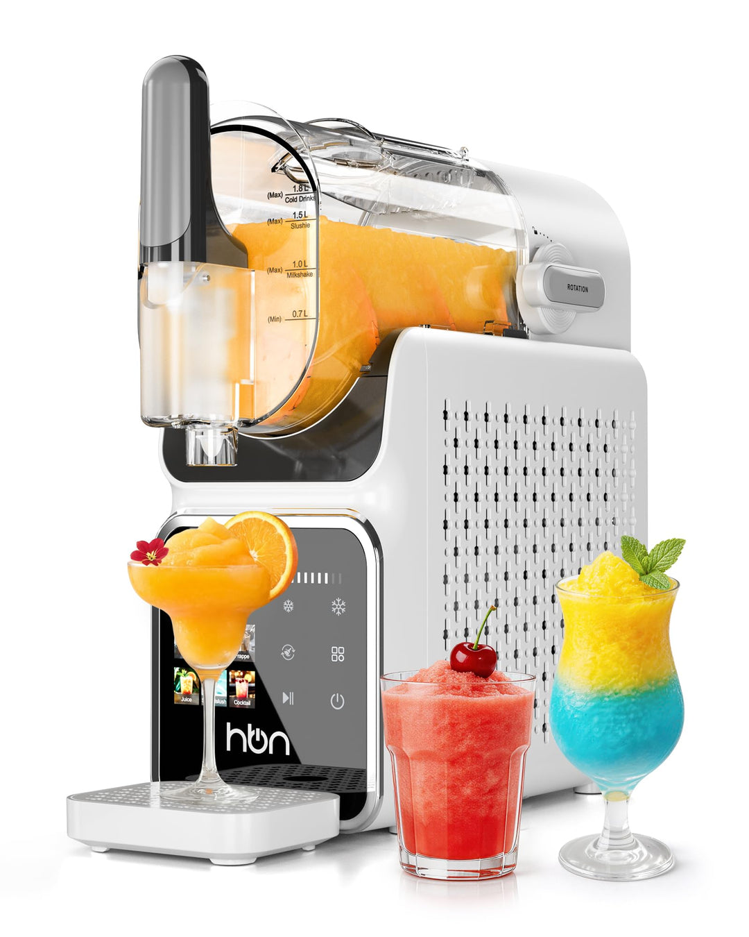 HBN Slush Maschine 2L Softeismaschine für Zuhause mit Selbstreinigende, kein Eis nötig, 6 Programme
