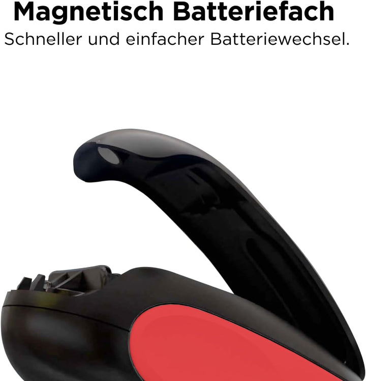Kitchen Mama One-To-Go Elektrischer Dosenöffner – Dosenöffnen mit einem Tastendruck (Auto-Stopp), Do