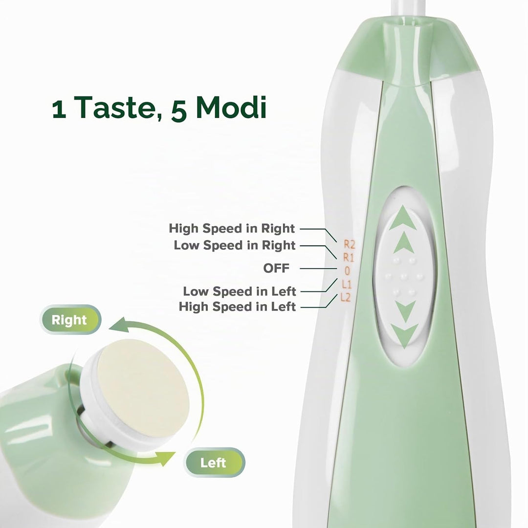 haakaa Baby Nageltrimmer Elektrisch Baby Nagelknipser Set für Neugeborene, Kleinkinder oder Erwachse