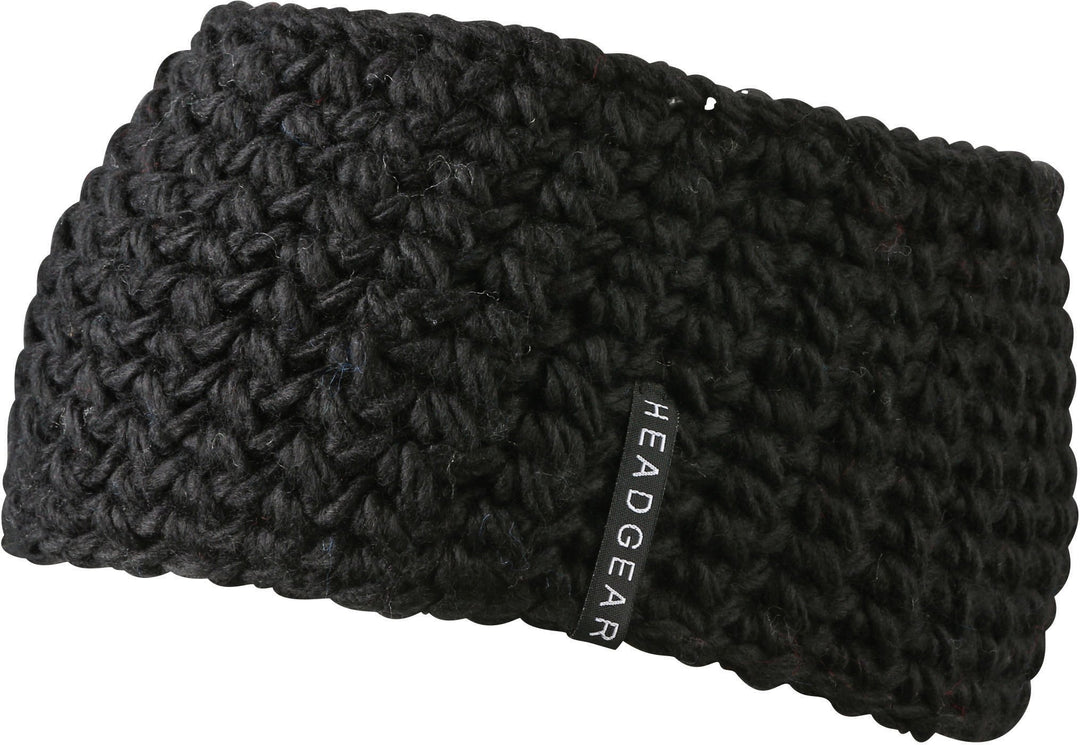 Myrtle Beach - Extrabreites Stirnband mit Fleece-Futter / black, One Size