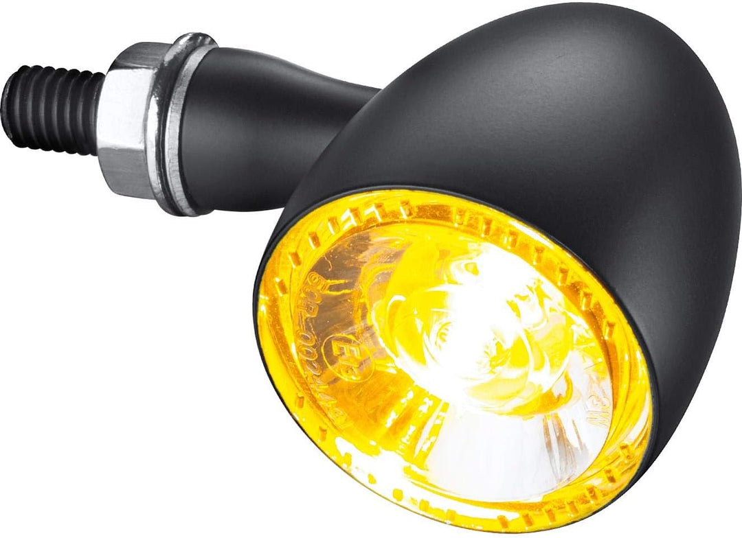 Kellermann Motorrad Blinker E geprüft LED Metall Blinker M8 Bullet 1000® Extreme schwarz, Unisex, Mu