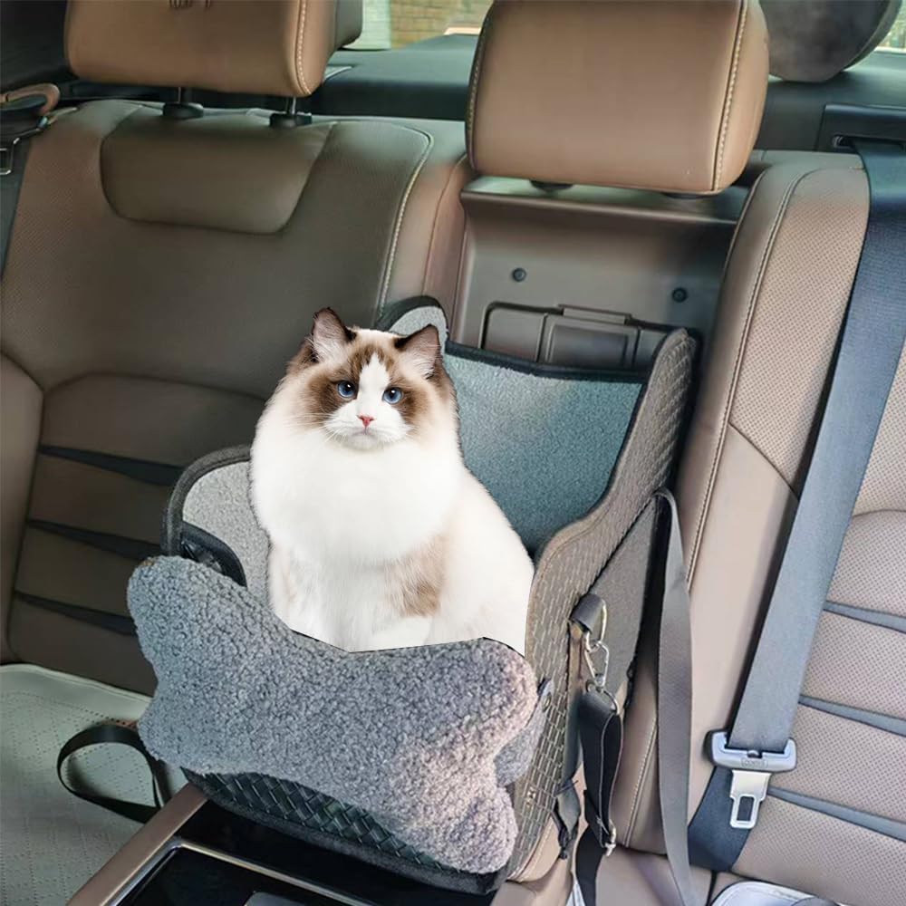 Outdoor Hundesitz Mittelkonsole Auto für Kleine Hunde, Klappbare Autositze für kleine Katzen und Hun