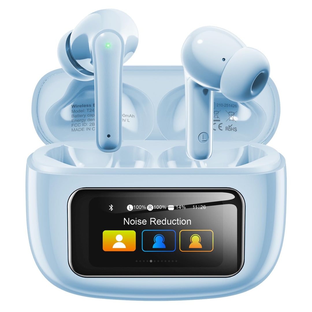 Kopfhörer Kabellos Bluetooth 5.4, In Ear Kopfhörer Bluetooth mit Touchscreen & 5 EQ Modi, Bluetooth