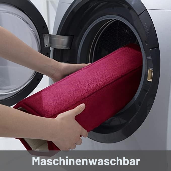 Homaxy Memory Foam Badezimmer Badteppich Saugfähige Rutschfester Badvorleger Waschbar Badematte- 43