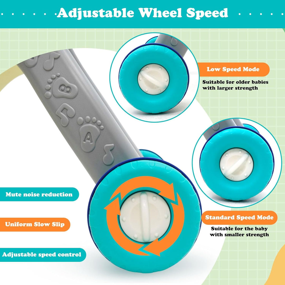 Lernlaufhilfe für Kleinkinder Baby Lauflernhilfe mit Geräusche, Musik und abnehmbarem Spielboard Lau